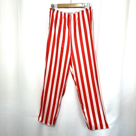Pirate red white stripe Polyester  Pants Disguise NWOT - Picture 2 of 6